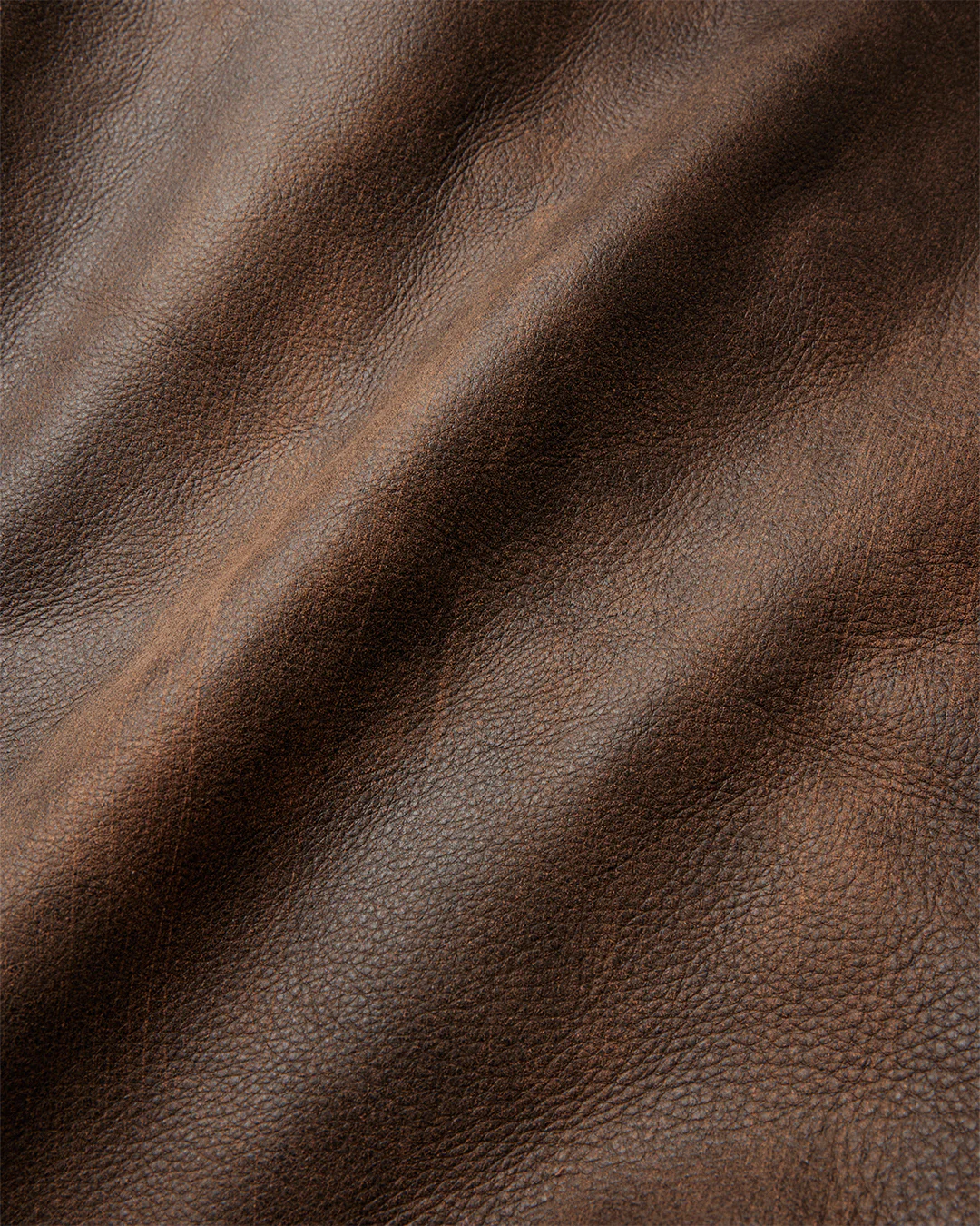 Aged Heavy Wash Leather Jacket - Image 6