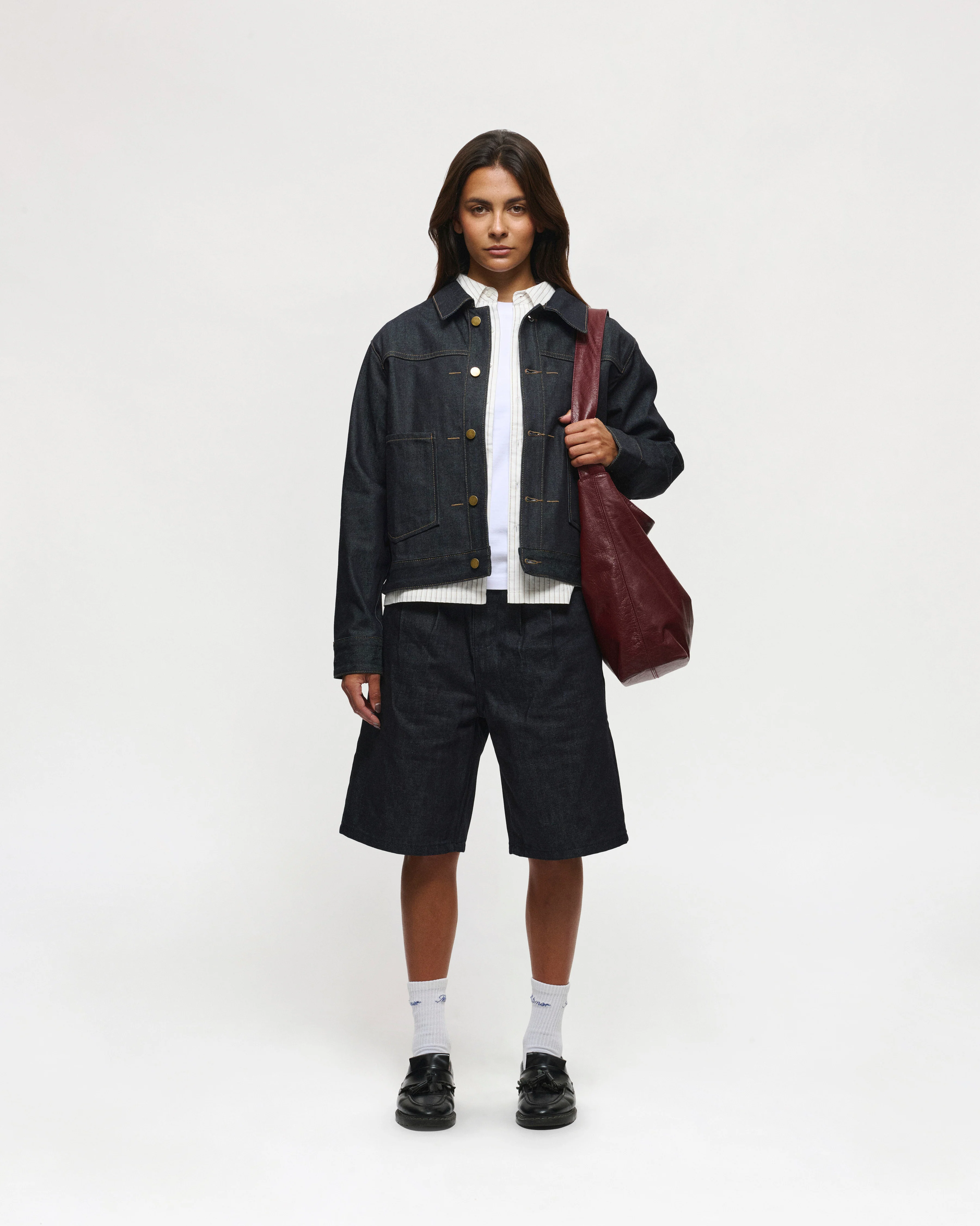 Bordeaux Leather Carry-All Everyday Tote - Image 10