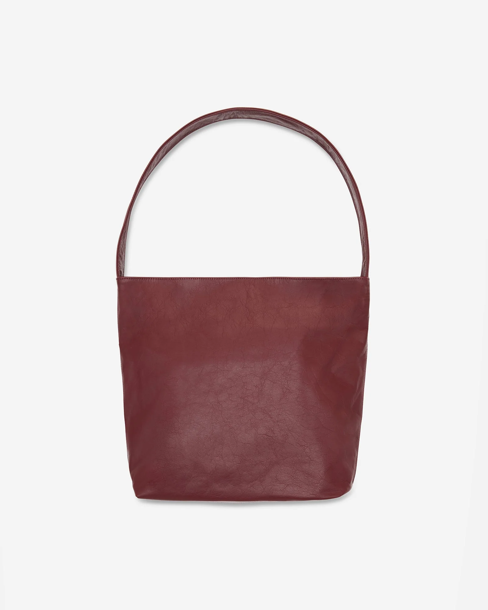 Bordeaux Leather Carry-All Everyday Tote - Image 3