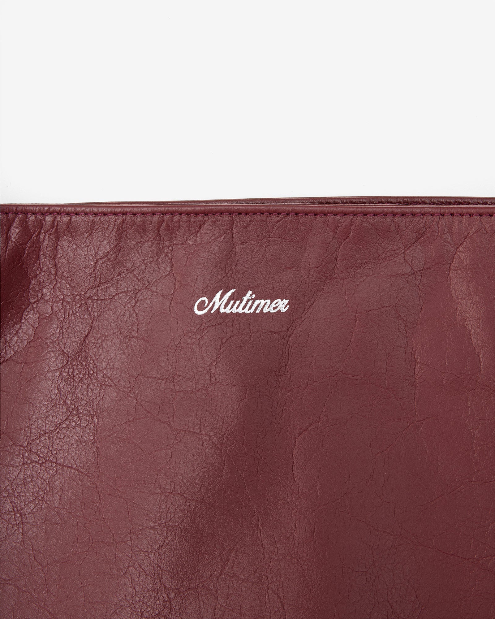 Bordeaux Leather Carry-All Everyday Tote - Image 4