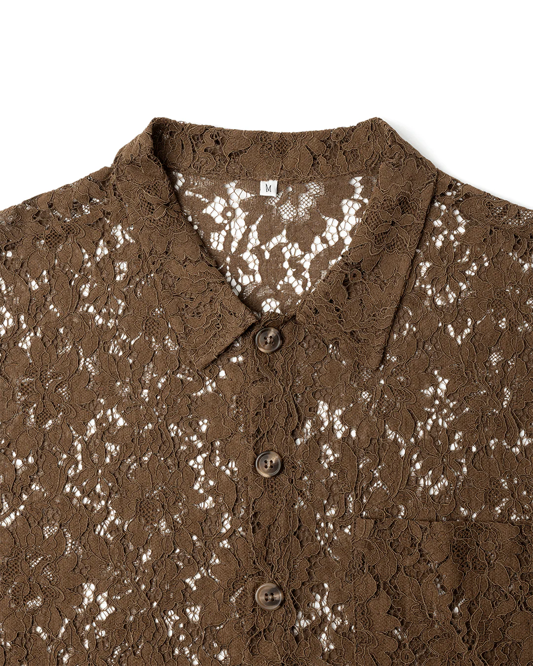 Brown Lace Shirt - Image 2