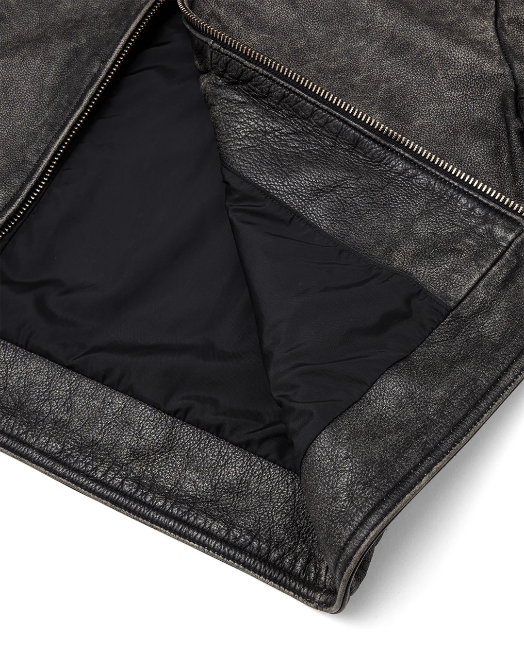 Distressed Leather Jacket - Image 5