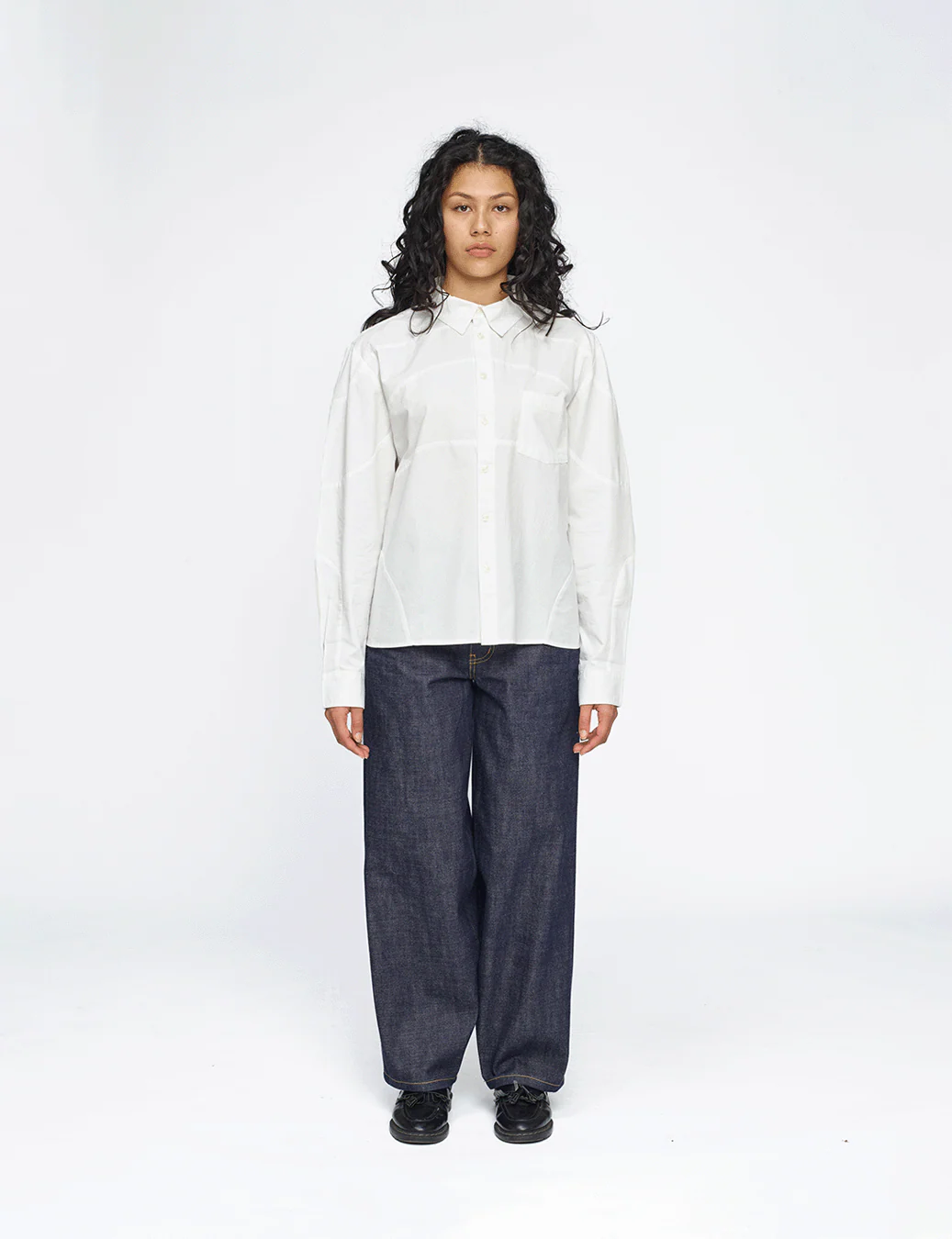 Panelled Button Up Shirt - Image 7