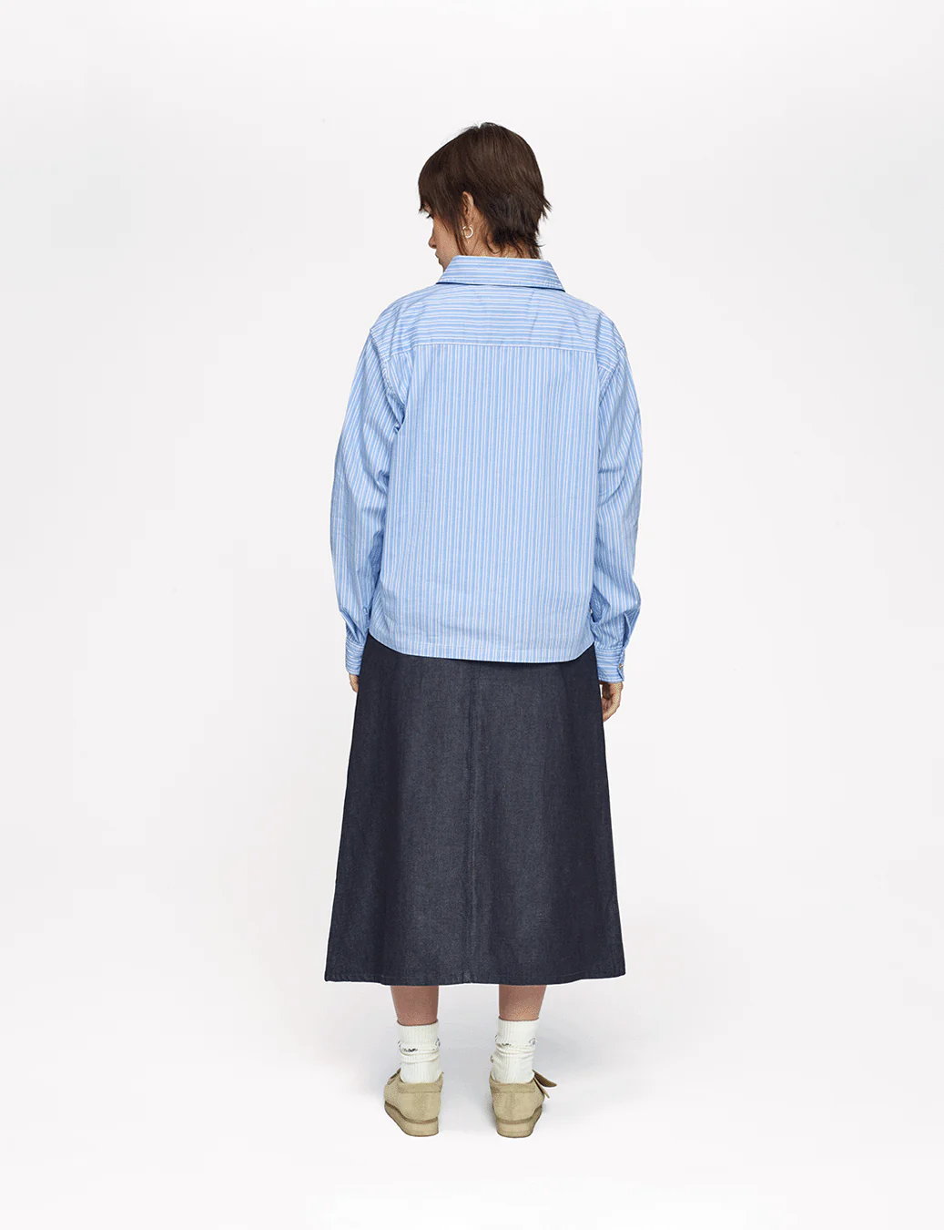 Raw Denim A-Line Skirt - Image 5