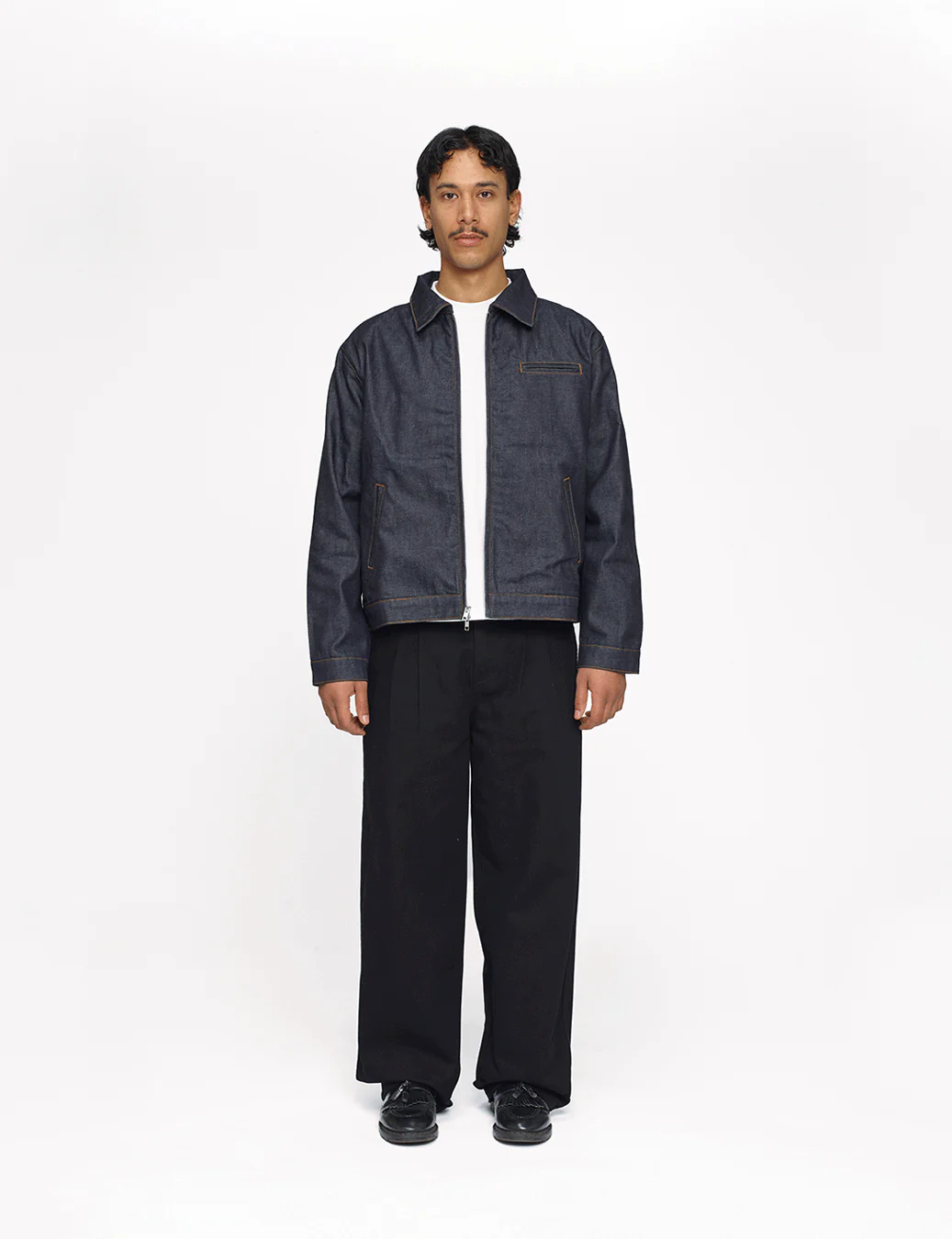 Raw Denim Workwear Jacket - Image 5