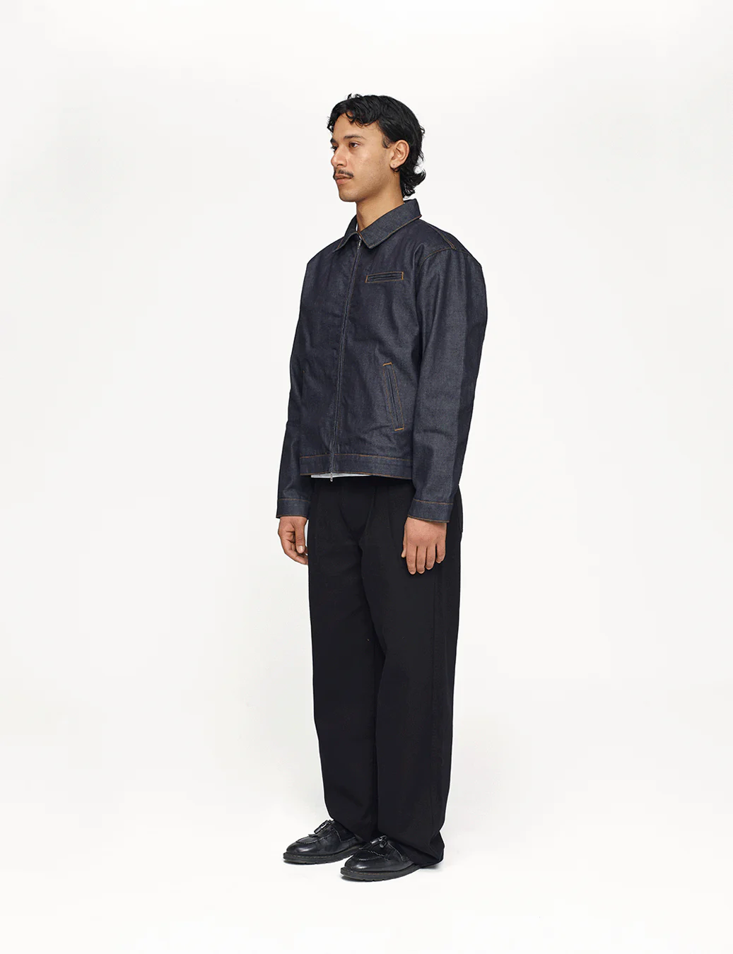 Raw Denim Workwear Jacket - Image 6