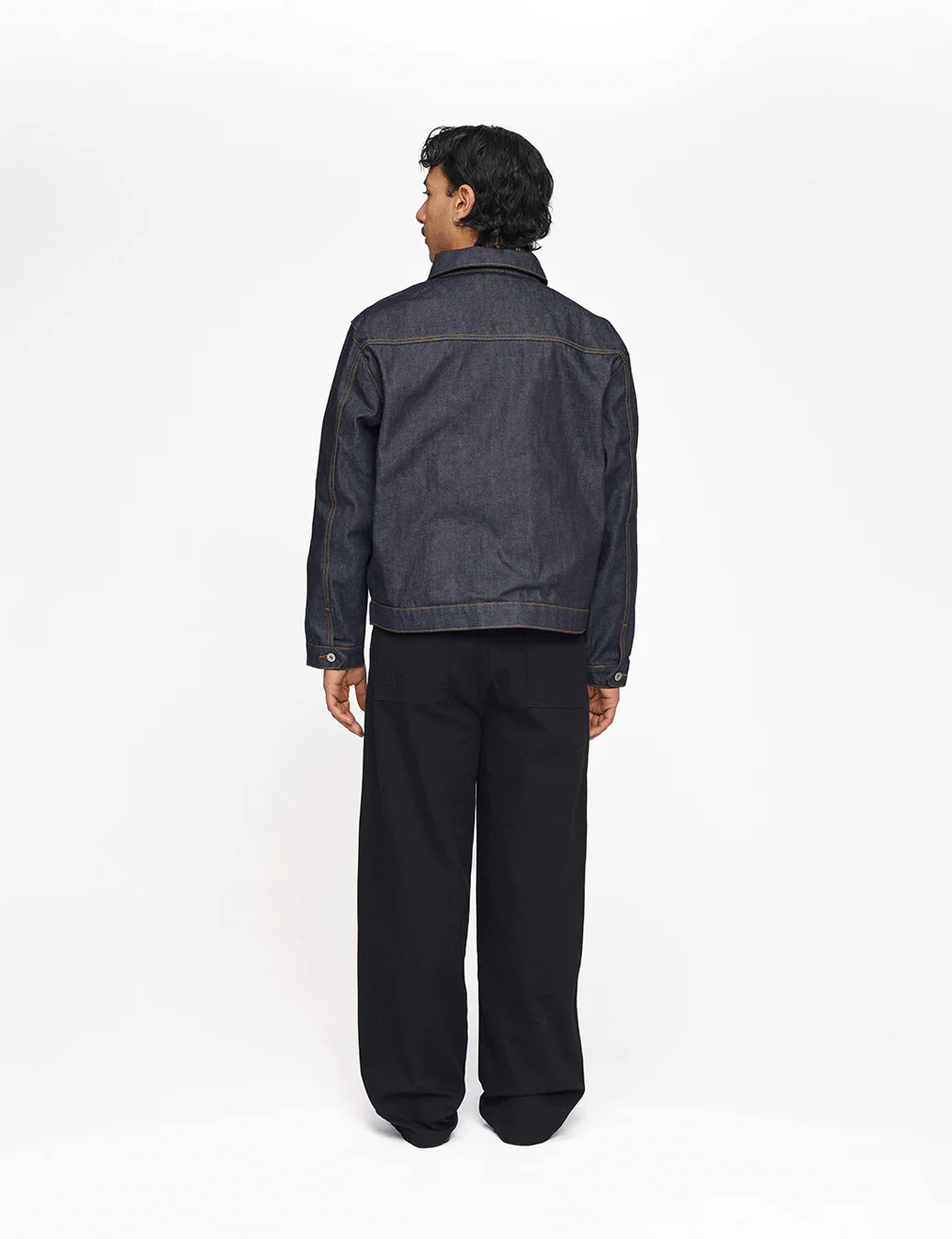 Raw Denim Workwear Jacket - Image 7