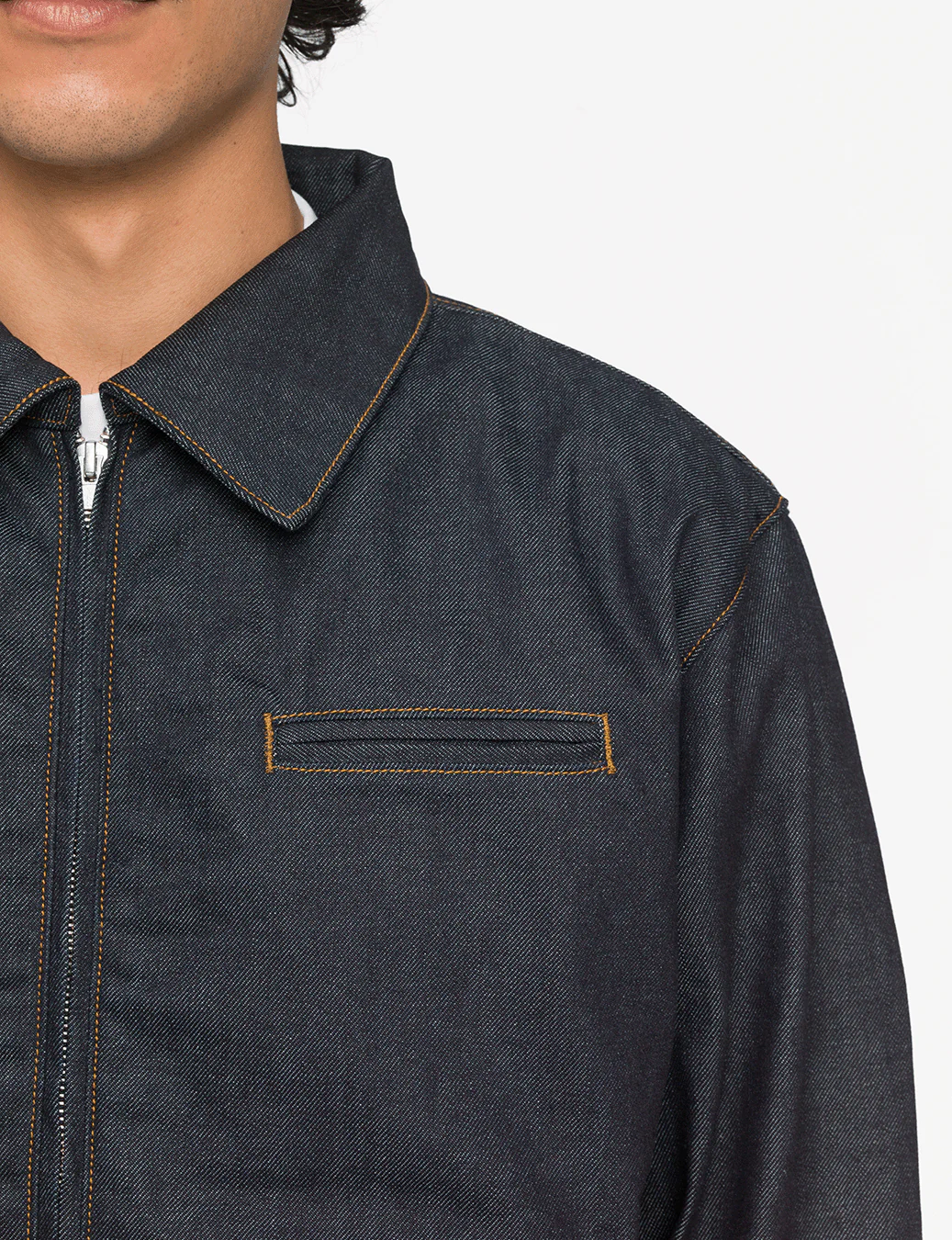Raw Denim Workwear Jacket - Image 8