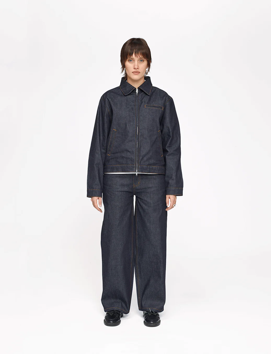 Raw Denim Workwear Jacket - Image 9