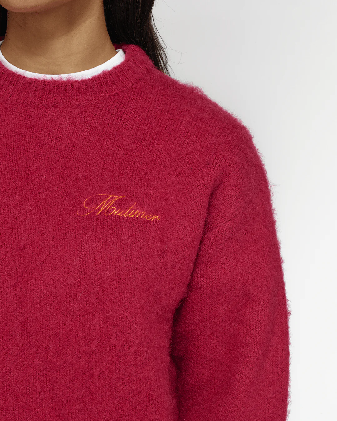 Shaggy Mohair Knit (Wine) - Image 10