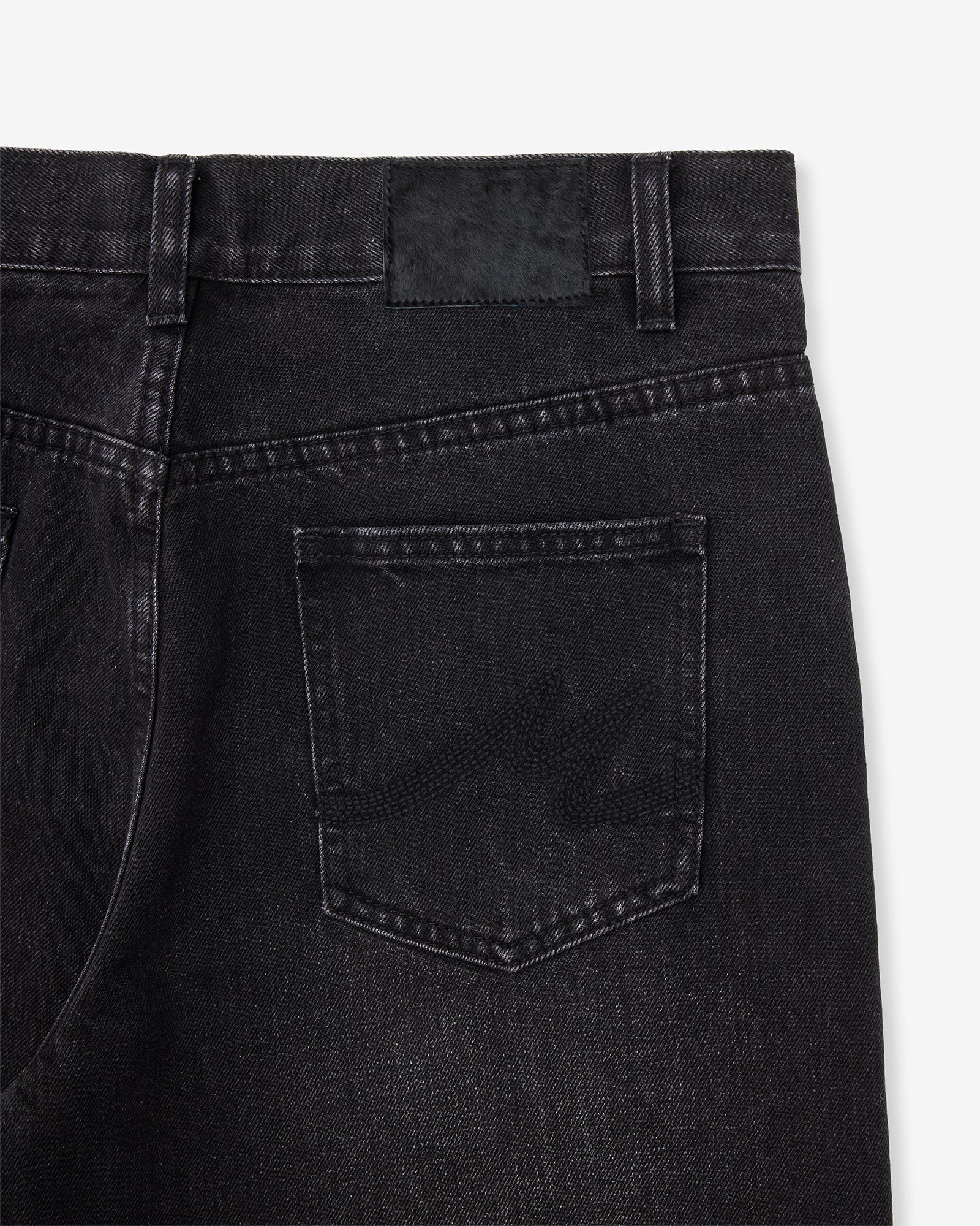 Straight Cut Denim (Aged Black) - Image 4