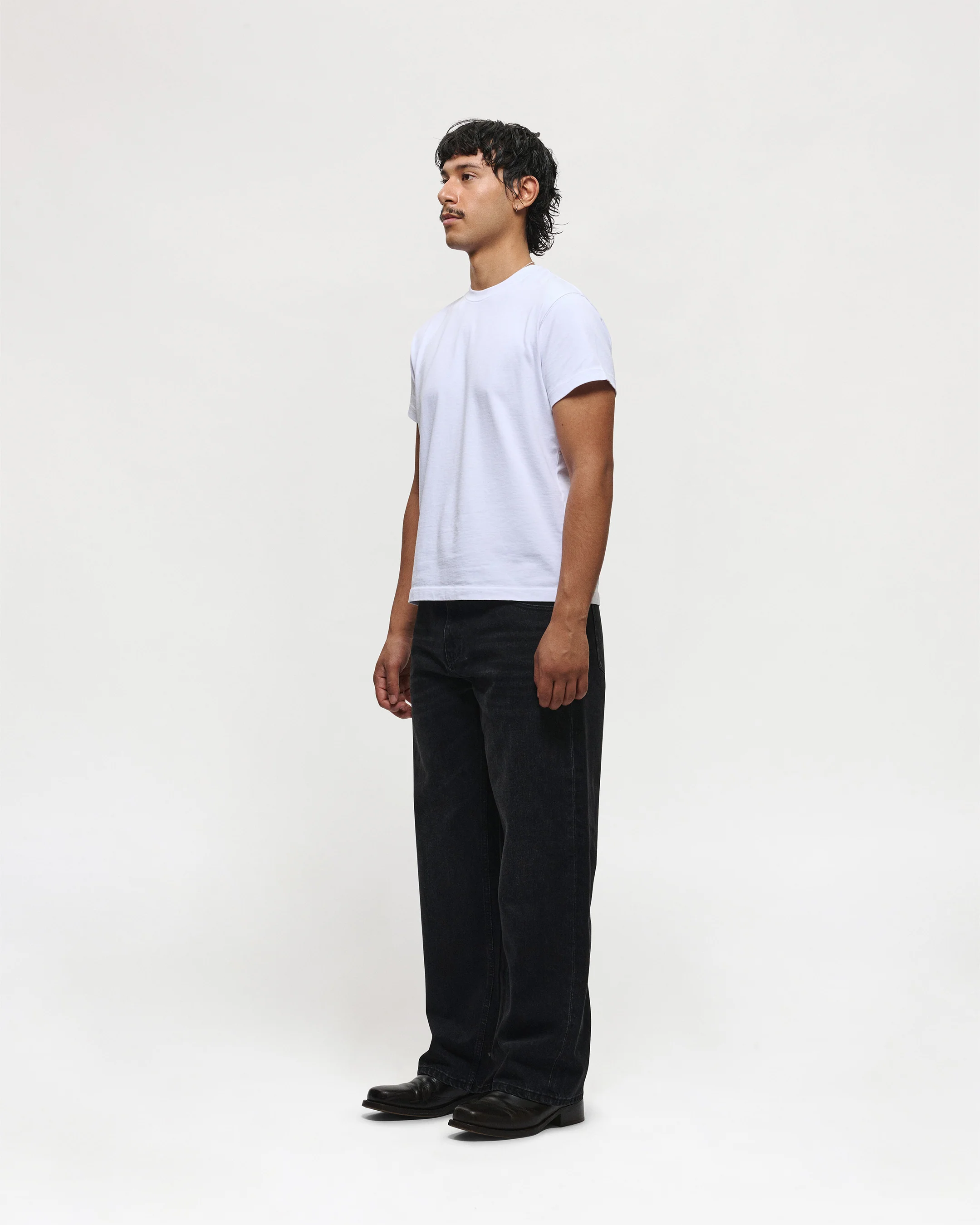 Straight Cut Denim (Aged Black) - Image 6