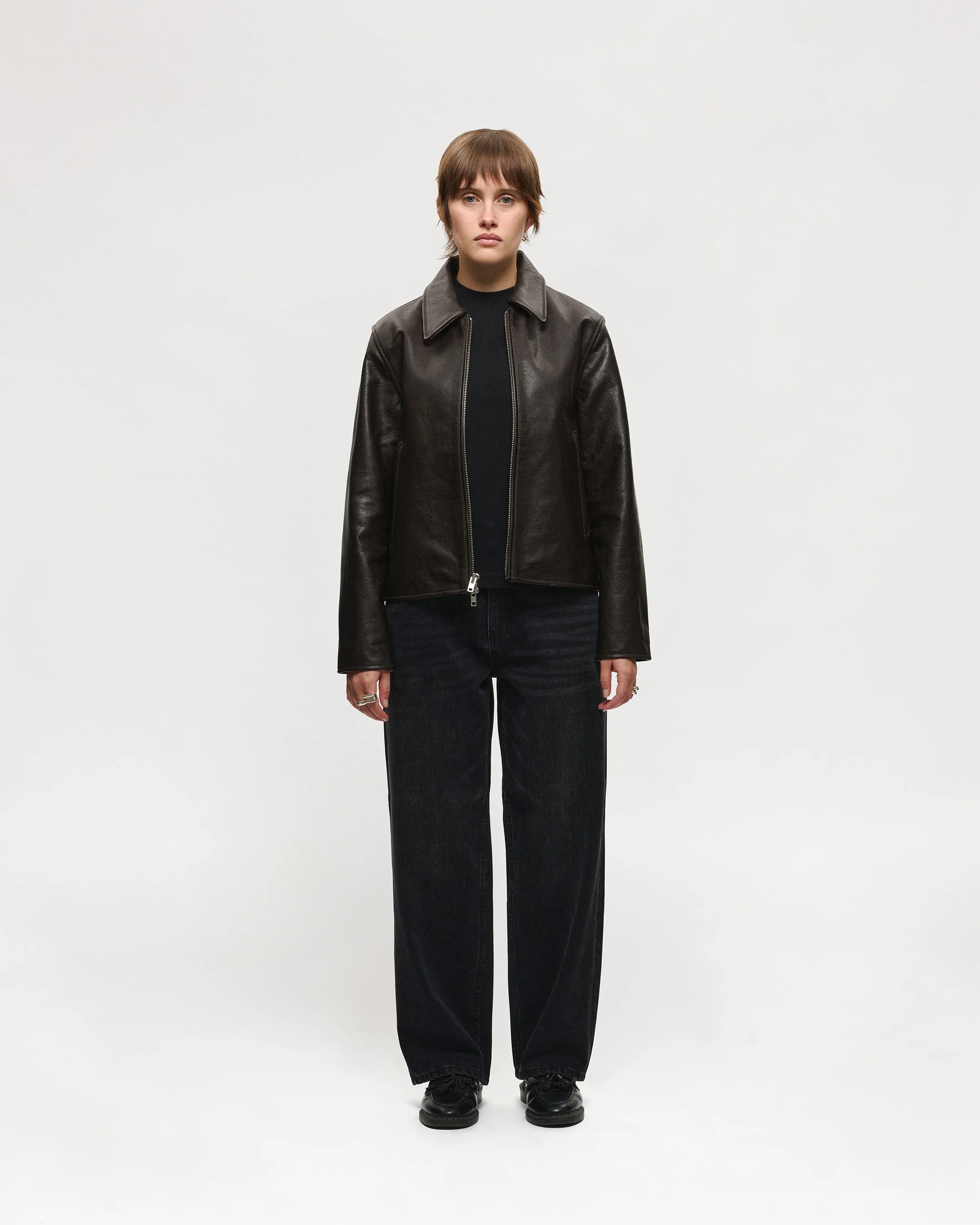 Straight Cut Denim (Aged Black) - Image 7