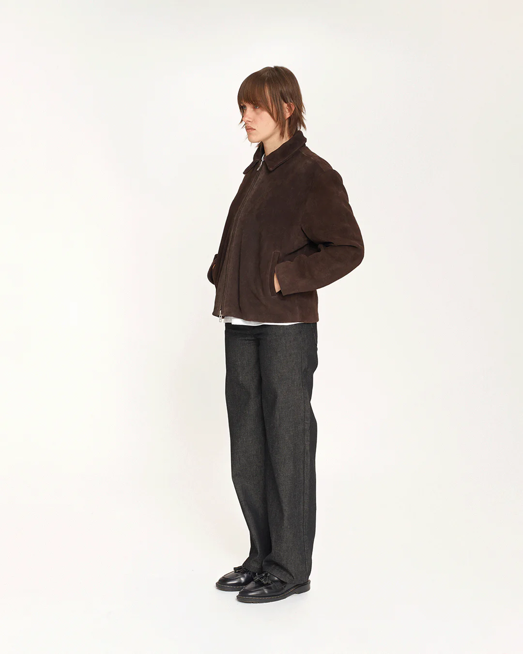 Suede Dinner Jacket (Brown) - Image 7